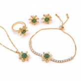 Комплект Снежинки лукс голд