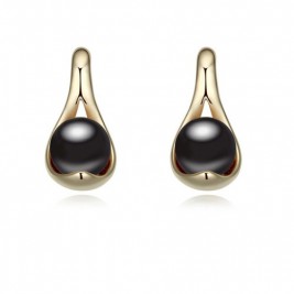 Обеци Черна перла