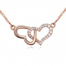 Колие Леа розе голд