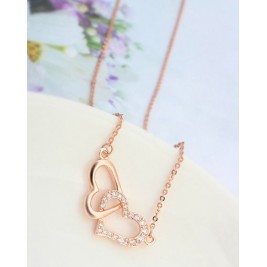 Колие Леа розе голд